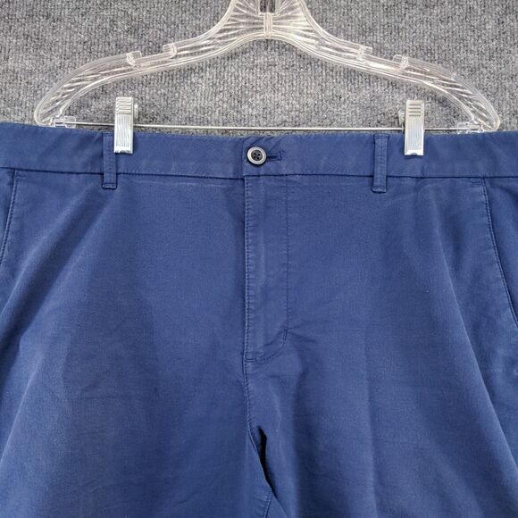 Izod Mens Chino Shorts Blue Size 38x9.5 Slash Pockets Cotton Blend - Picture 6 of 11